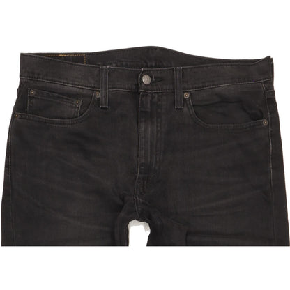 Levi's 522 Men Black Tapered Slim Stretch Jeans W33 L30