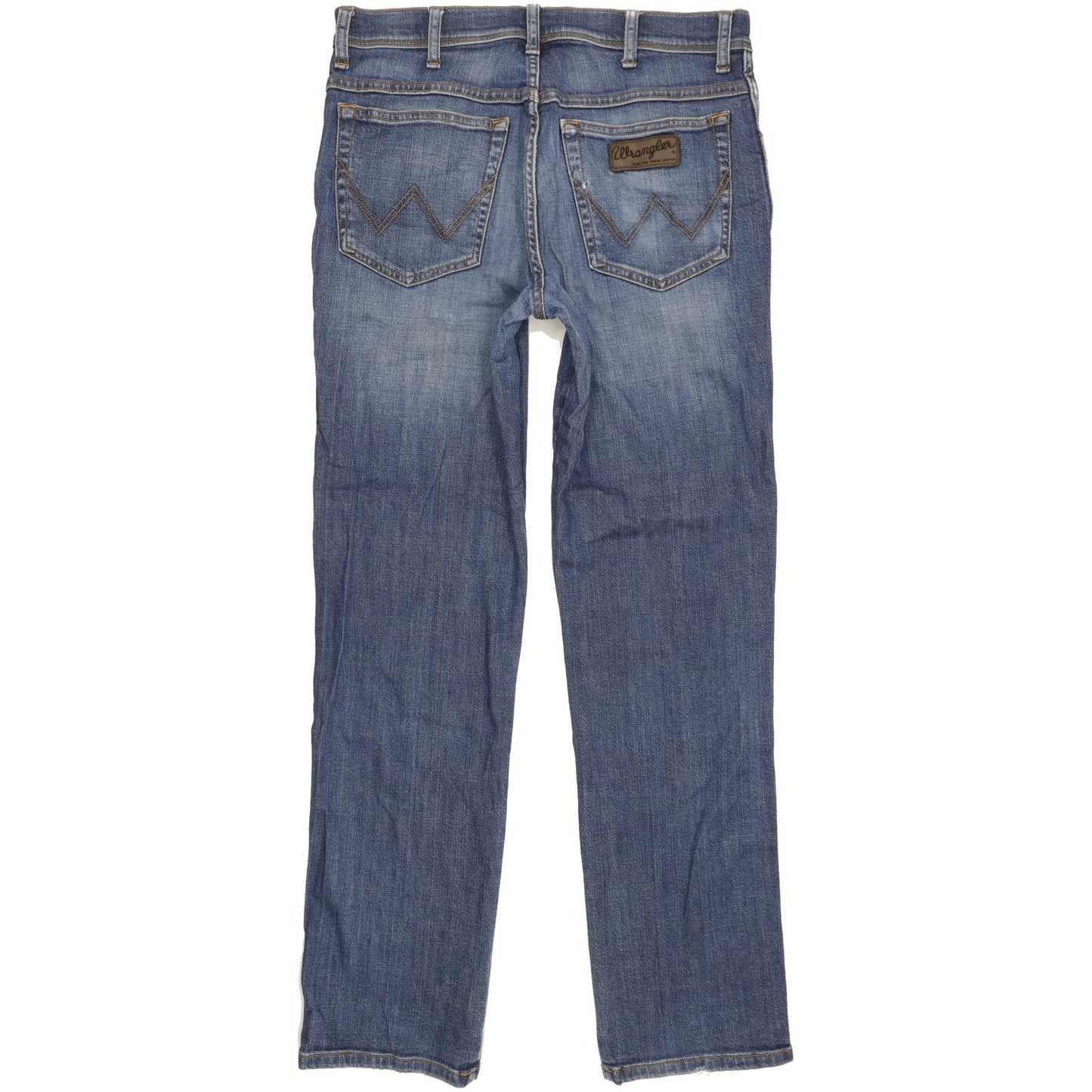 Wrangler Texas Men Blue Straight Regular Stretch Jeans W33 L32