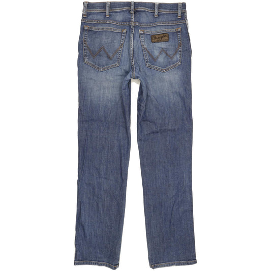 Wrangler Texas Men Blue Straight Regular Stretch Jeans W33 L32