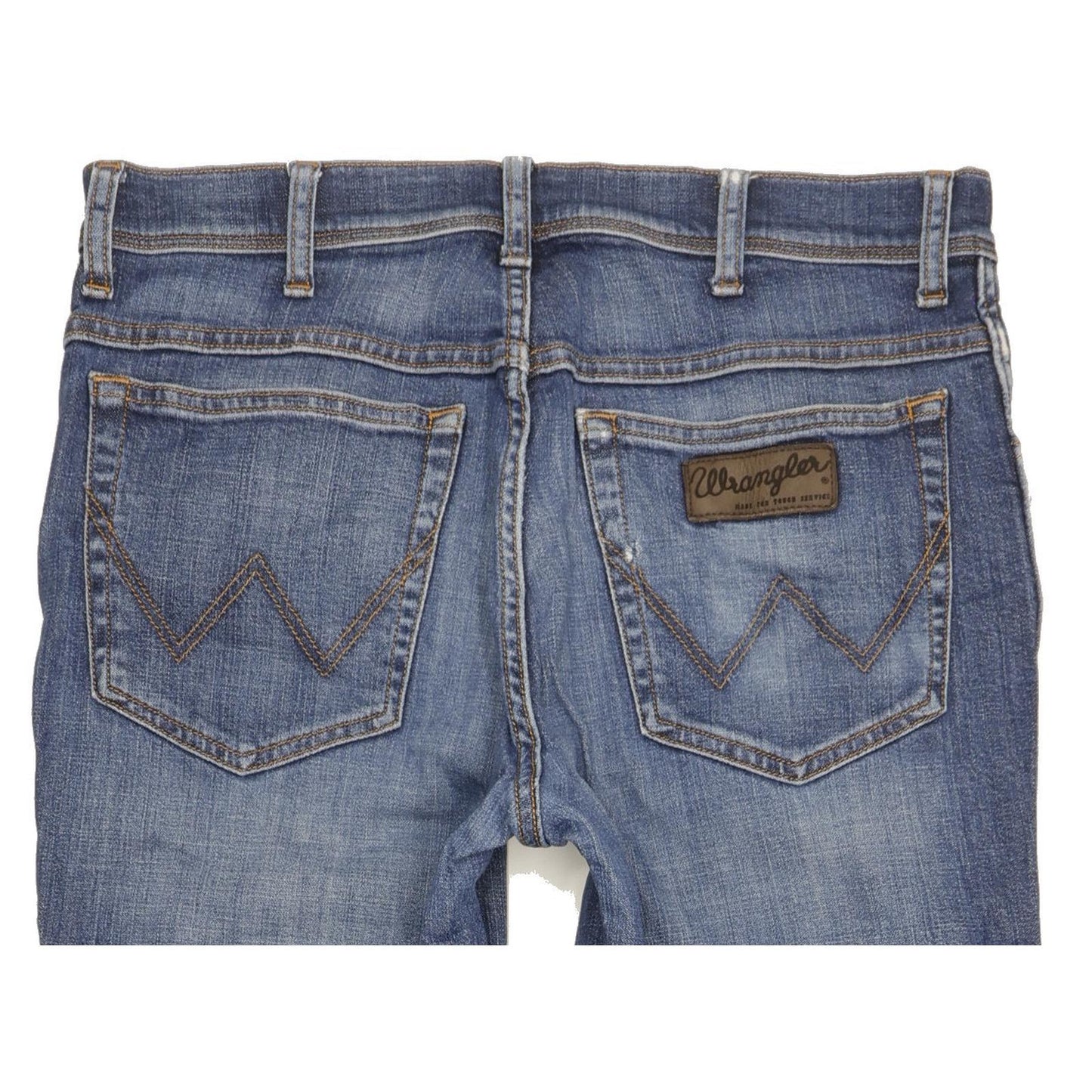 Wrangler Texas Men Blue Straight Regular Stretch Jeans W33 L32