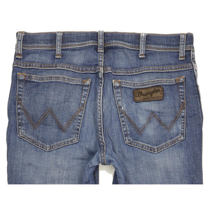Wrangler Texas Men Blue Straight Regular Stretch Jeans W33 L32