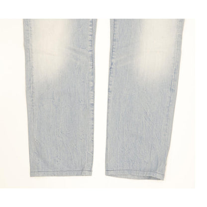 G-Star 3301 Men Blue Straight Slim Jeans W34 L30