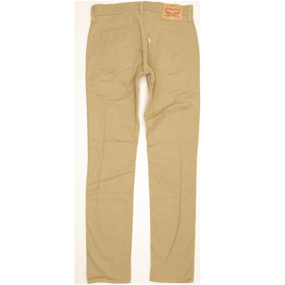 Levi's 511 Men Beige Straight Slim Stretch Jeans W31 L34