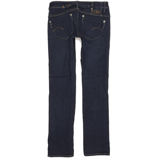 G-Star Midge Women Blue Straight Slim Stretch Jeans W29 L32