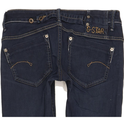 G-Star Midge Women Blue Straight Slim Stretch Jeans W29 L32