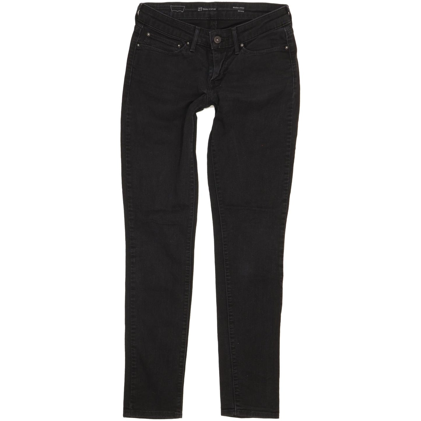 Levi's Demi Curve Women Black Skinny Slim Stretch Jeans W27 L31