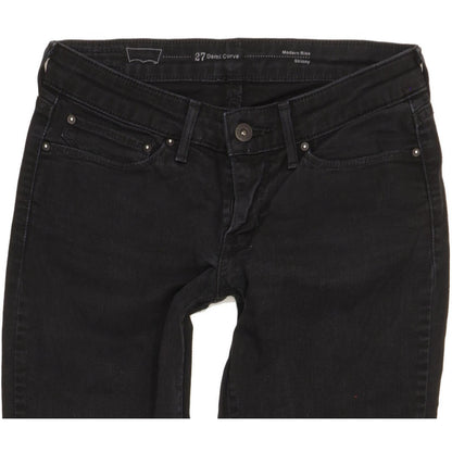 Levi's Demi Curve Women Black Skinny Slim Stretch Jeans W27 L31