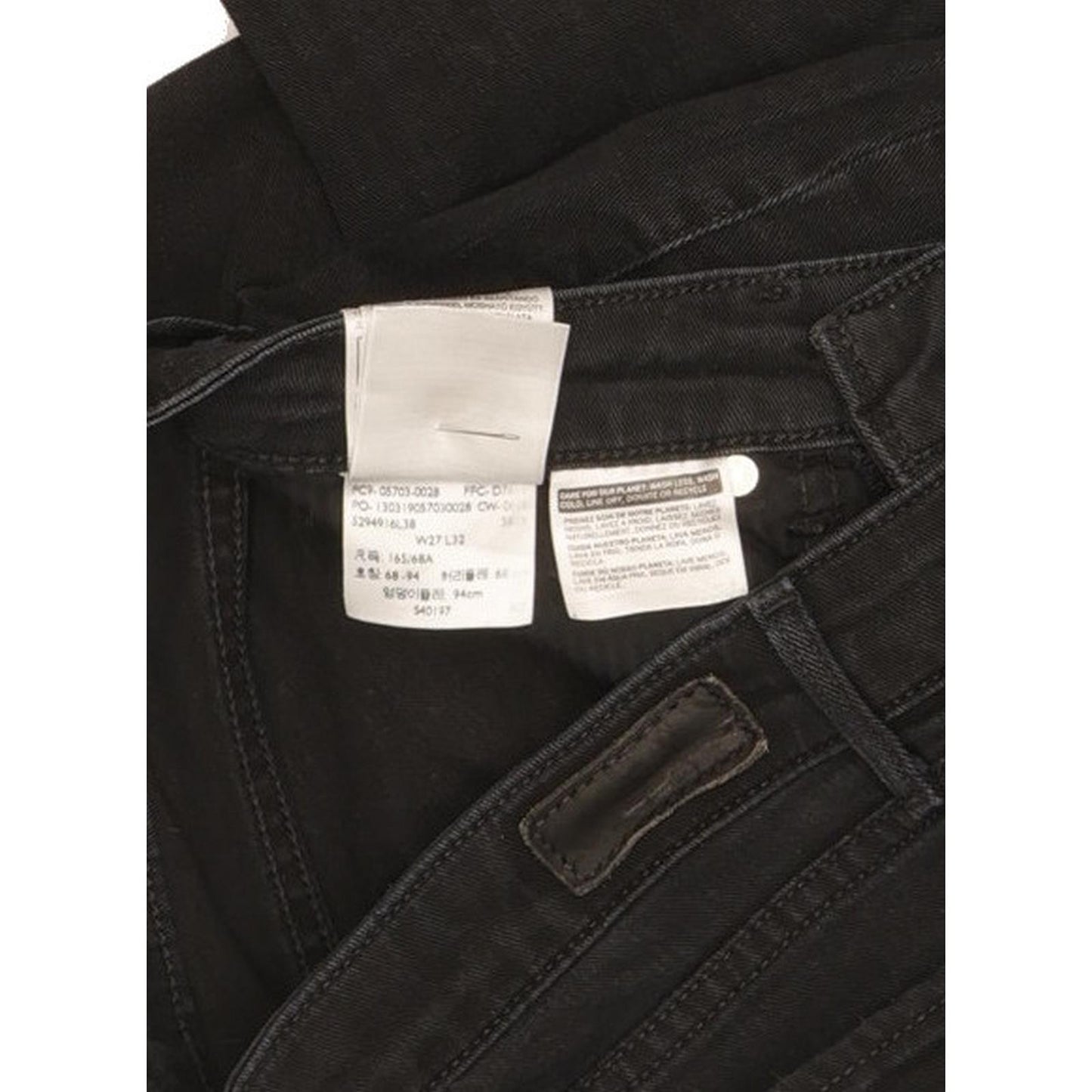 Levi's Demi Curve Women Black Skinny Slim Stretch Jeans W27 L31