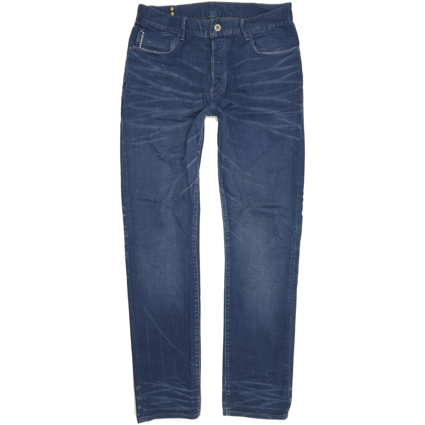 G-Star Blades Men Blue Tapered Slim Jeans W33 L34