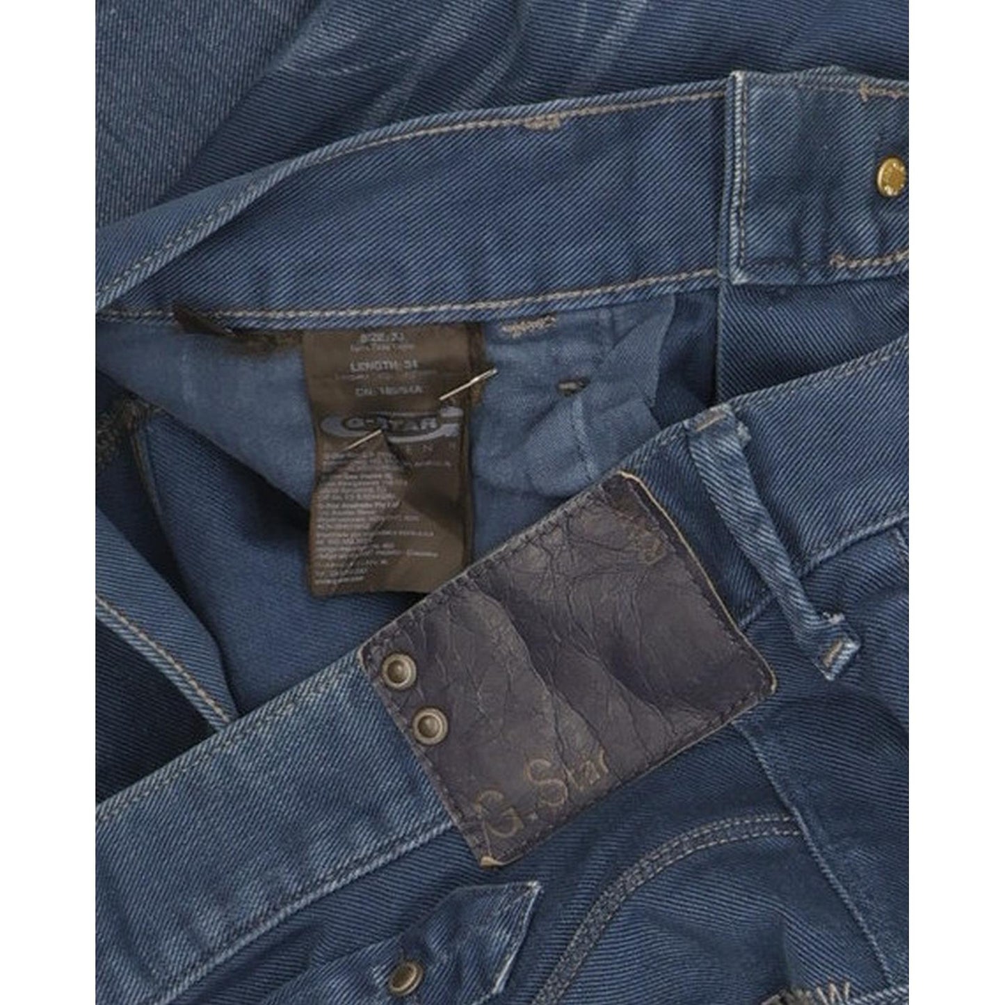 G-Star Blades Men Blue Tapered Slim Jeans W33 L34
