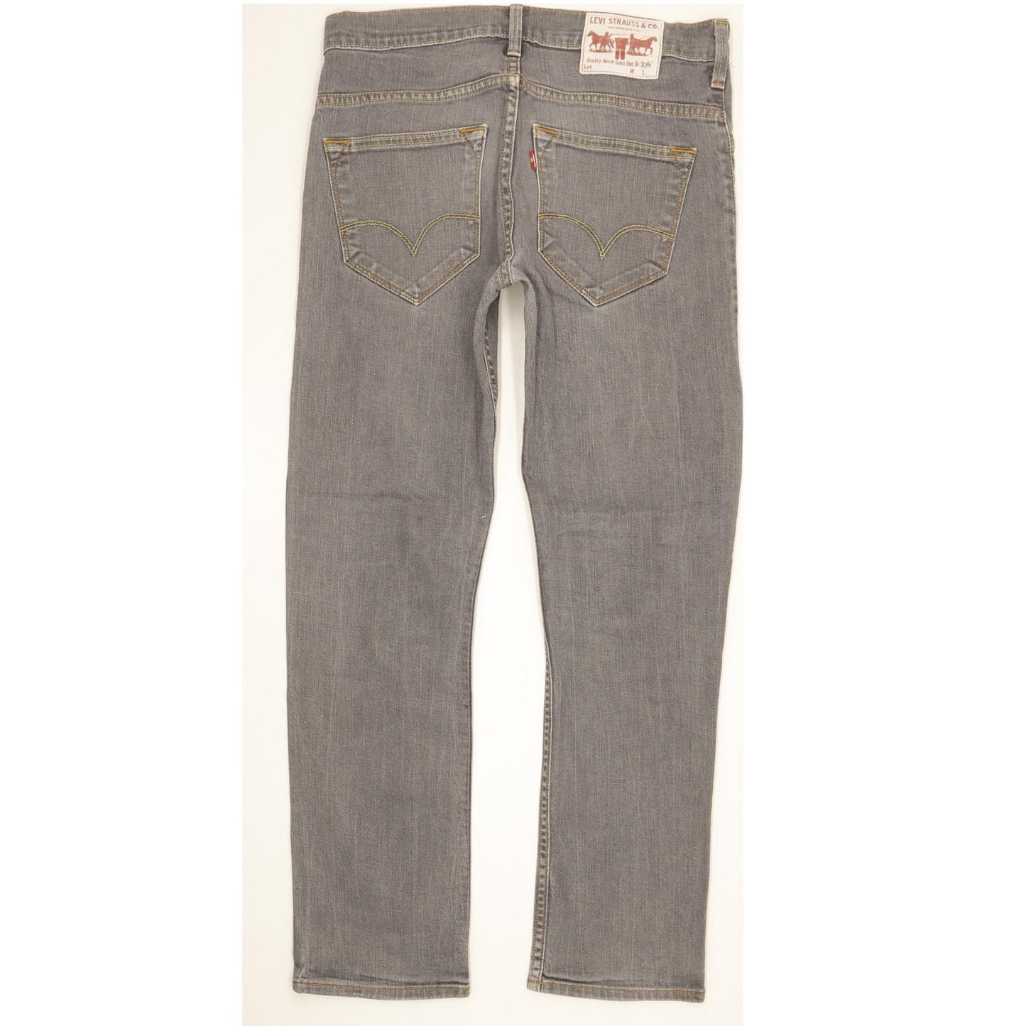 Levi's 506 Men Grey Straight Regular Stretch Jeans W31 L29