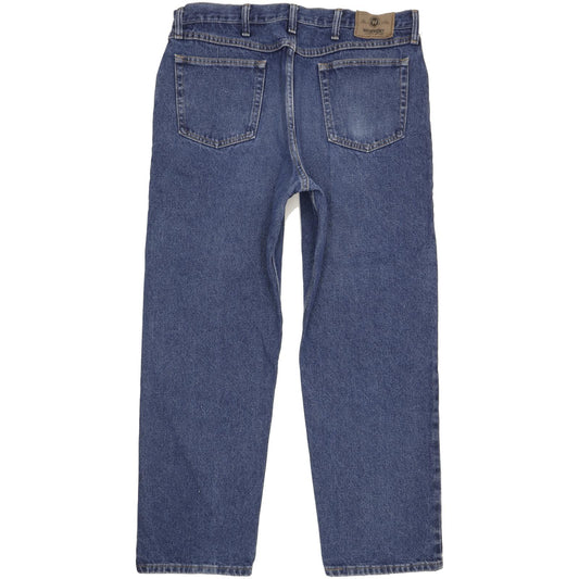 Wrangler Men Blue Straight Relaxed Jeans W38 L31