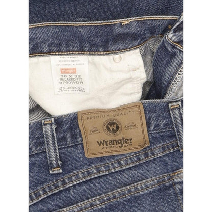 Wrangler Men Blue Straight Relaxed Jeans W38 L31