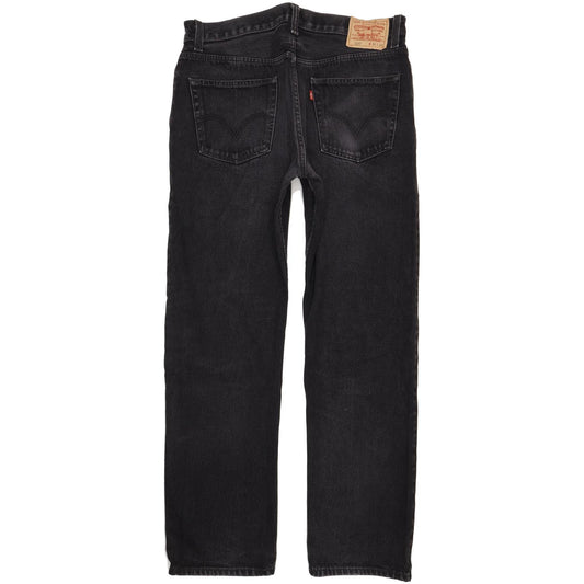 Levi's 505 Men Black Straight Regular Jeans W36 L34