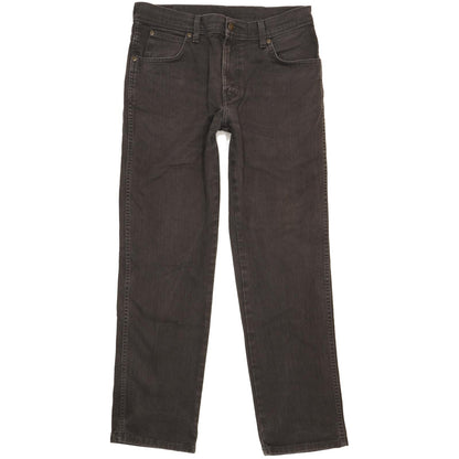 Wrangler Durable Quality Men Grey Straight Regular Stretch Jeans W32 L30