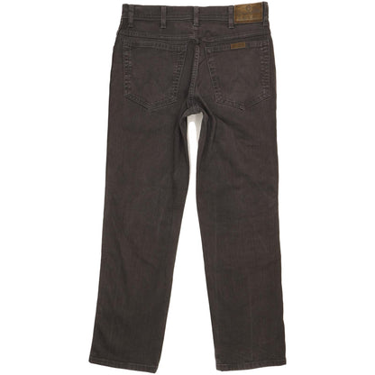 Wrangler Durable Quality Men Grey Straight Regular Stretch Jeans W32 L30