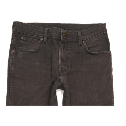 Wrangler Durable Quality Men Grey Straight Regular Stretch Jeans W32 L30