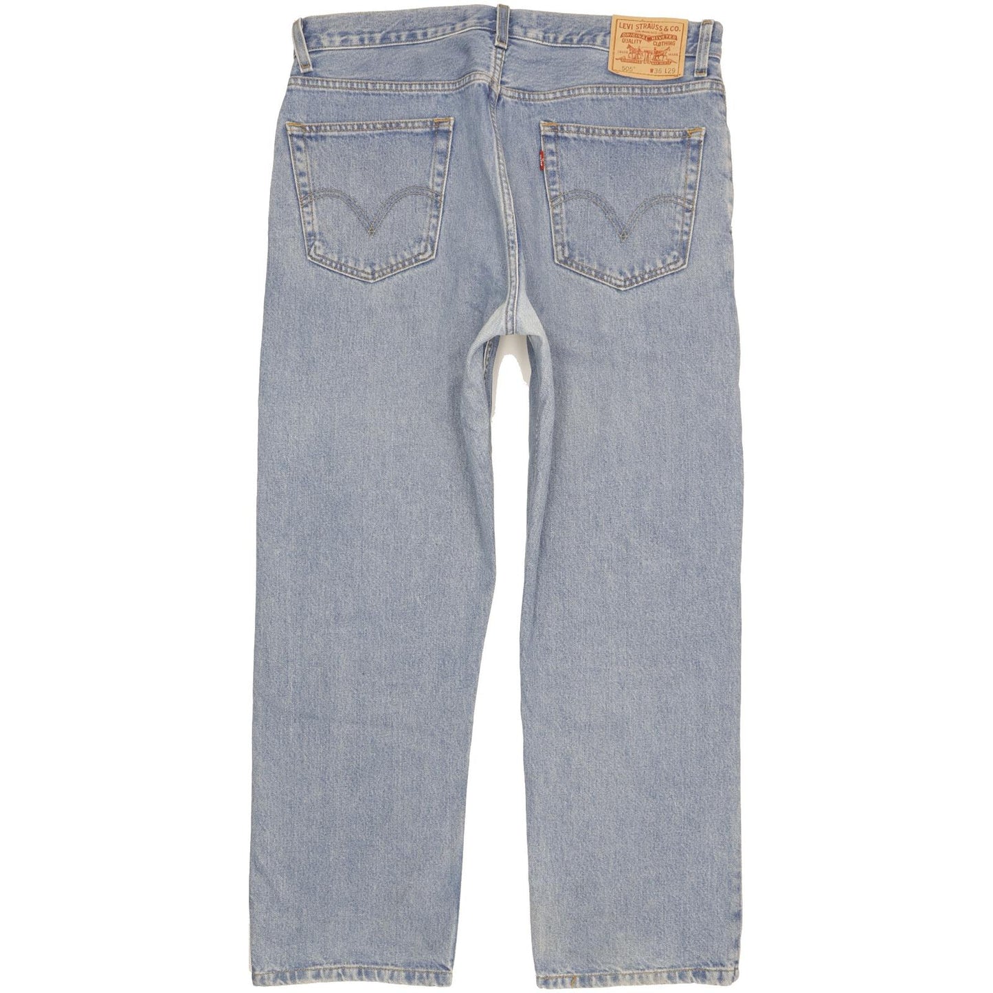 Levi's 505 Men Blue Straight Regular Jeans W36 L29