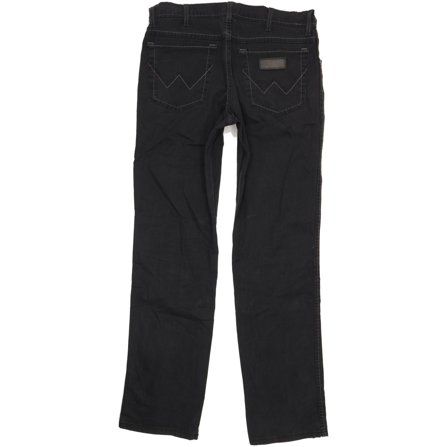 Wrangler Texas Men Black Straight Regular Stretch Trousers W34 L33