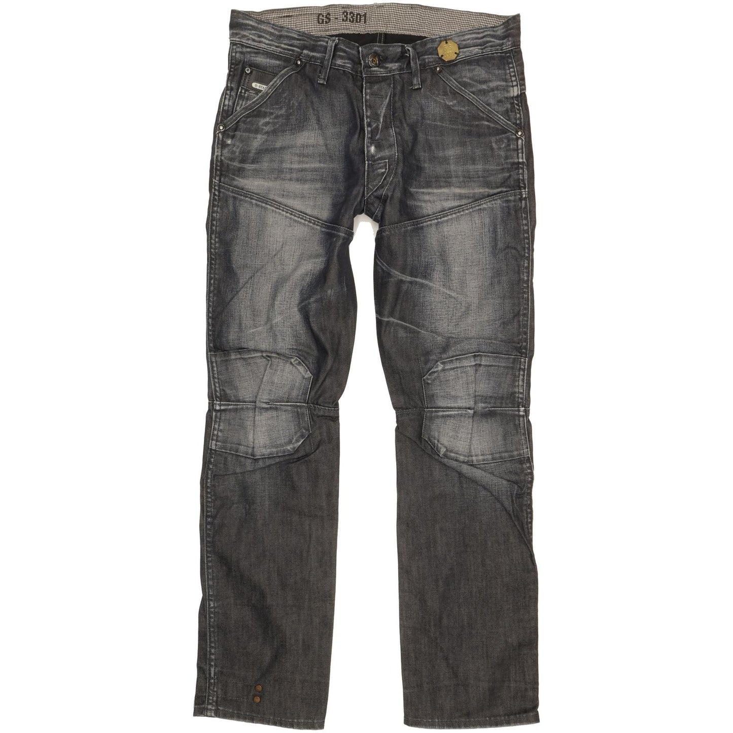 G-Star Dean Elwood Men Black Tapered Regular Jeans W33 L31