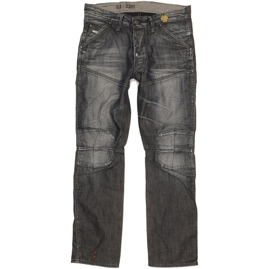 G-Star Dean Elwood Men Black Tapered Regular Jeans W33 L31