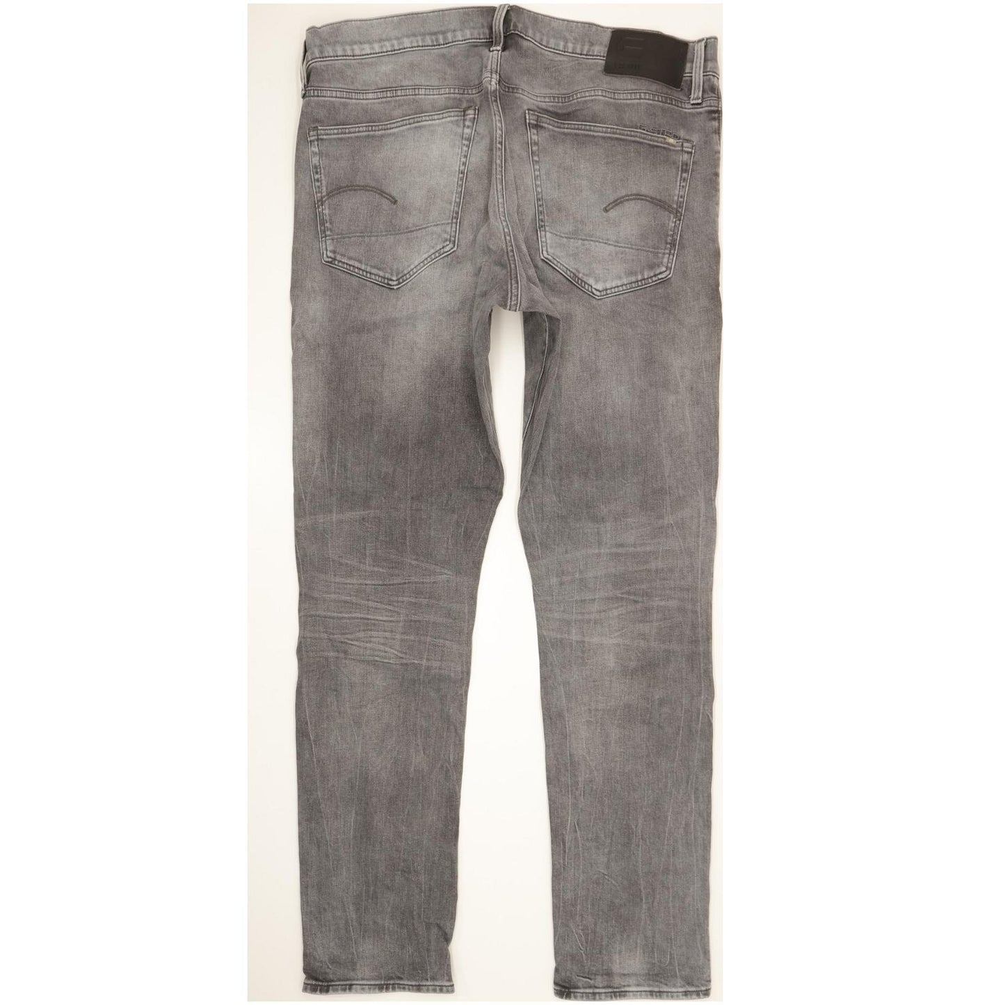 G-Star 3301 Men Grey Tapered Regular Stretch Jeans W38 L34