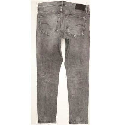 G-Star 3301 Men Grey Tapered Regular Stretch Jeans W38 L34