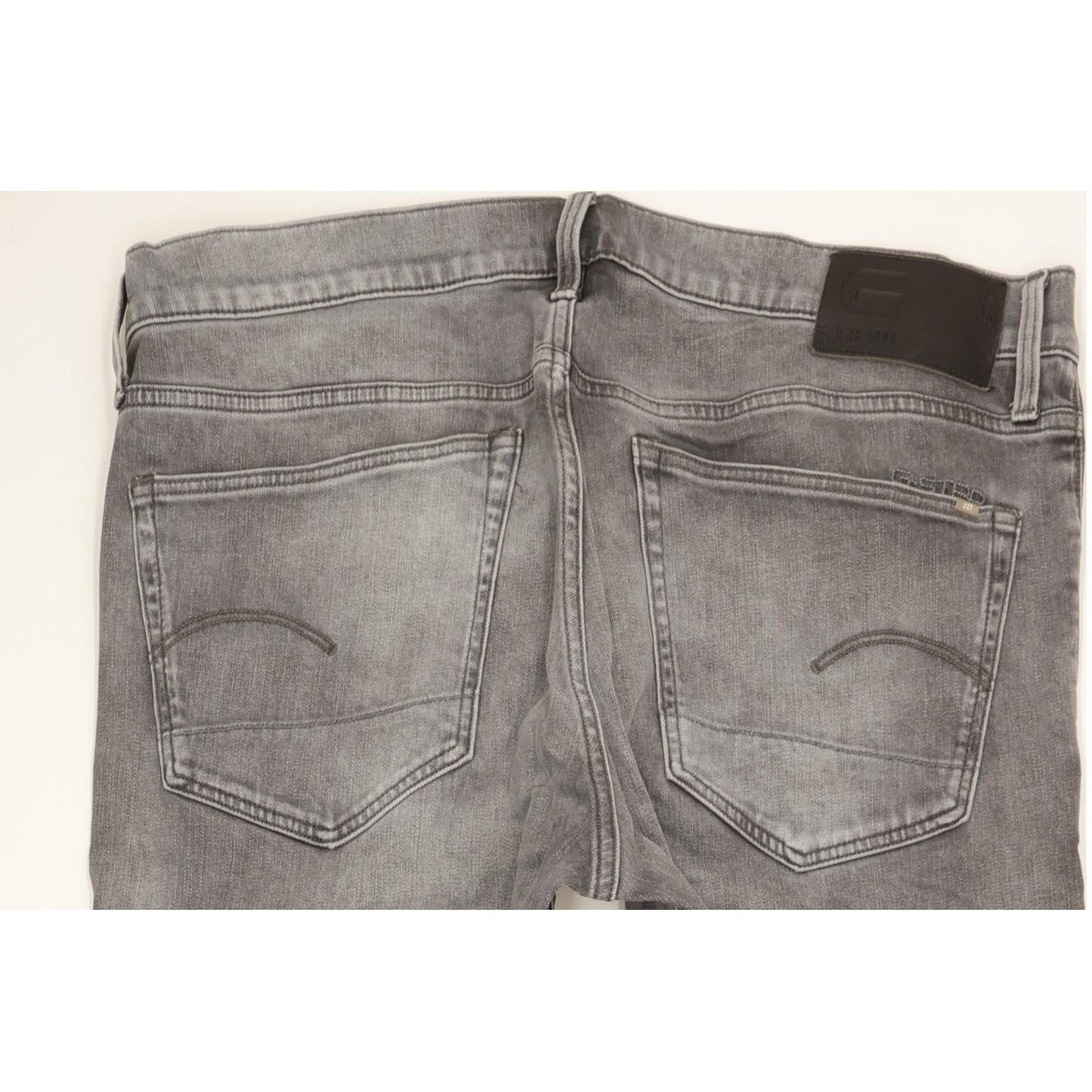 G-Star 3301 Men Grey Tapered Regular Stretch Jeans W38 L34