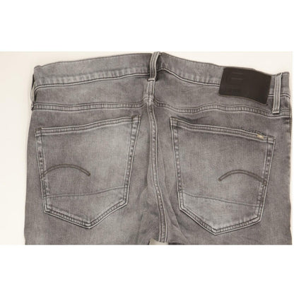G-Star 3301 Men Grey Tapered Regular Stretch Jeans W38 L34