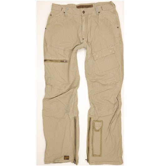 G-Star Army Elwood Men Beige Straight Regular Jeans W36 L34