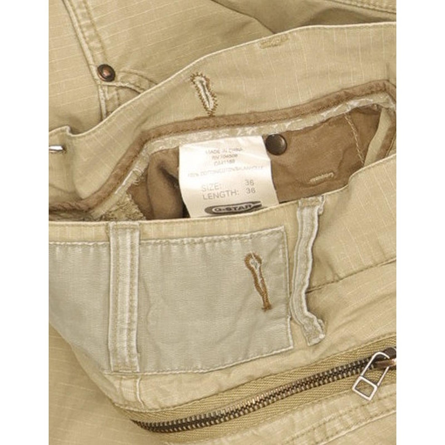 G-Star Army Elwood Men Beige Straight Regular Jeans W36 L34