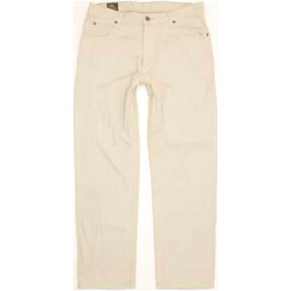 Lee Brooklyn Men Beige Straight Regular Jeans W33 L29