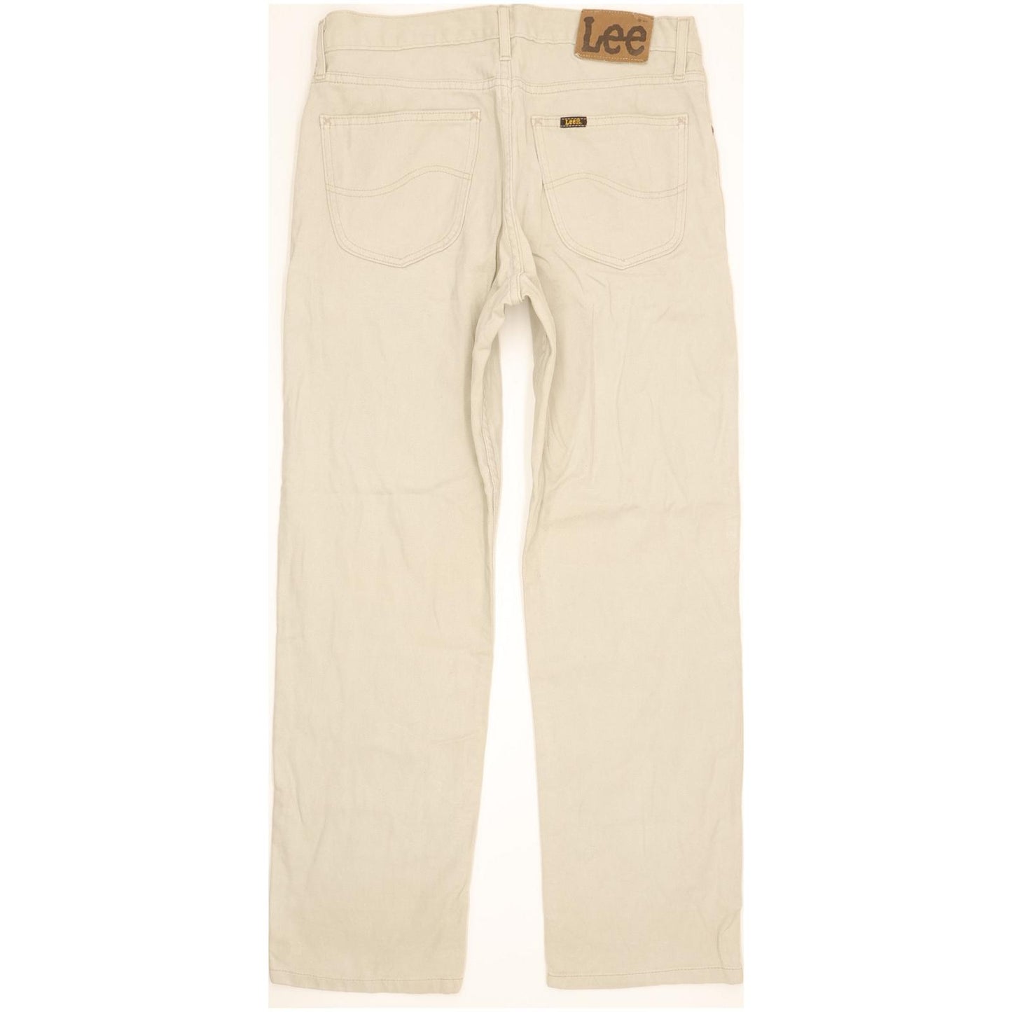 Lee Brooklyn Men Beige Straight Regular Jeans W33 L29