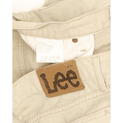 Lee Brooklyn Men Beige Straight Regular Jeans W33 L29