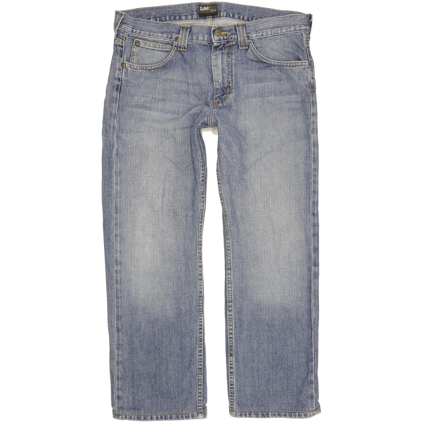Lee Kent Men Blue Straight Regular Jeans W34 L28