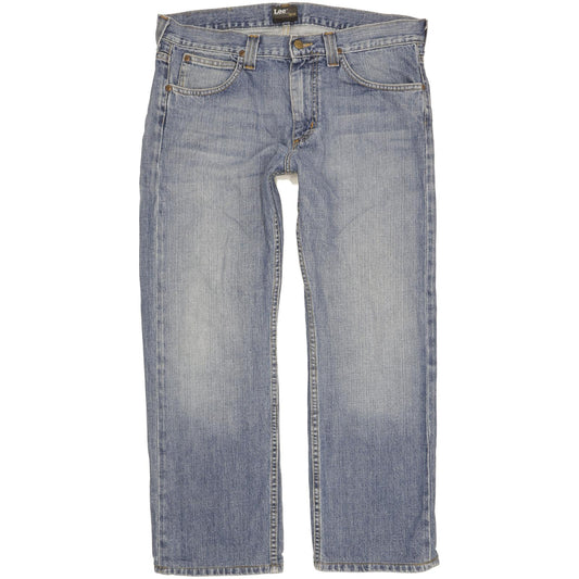 Lee Kent Men Blue Straight Regular Jeans W34 L28