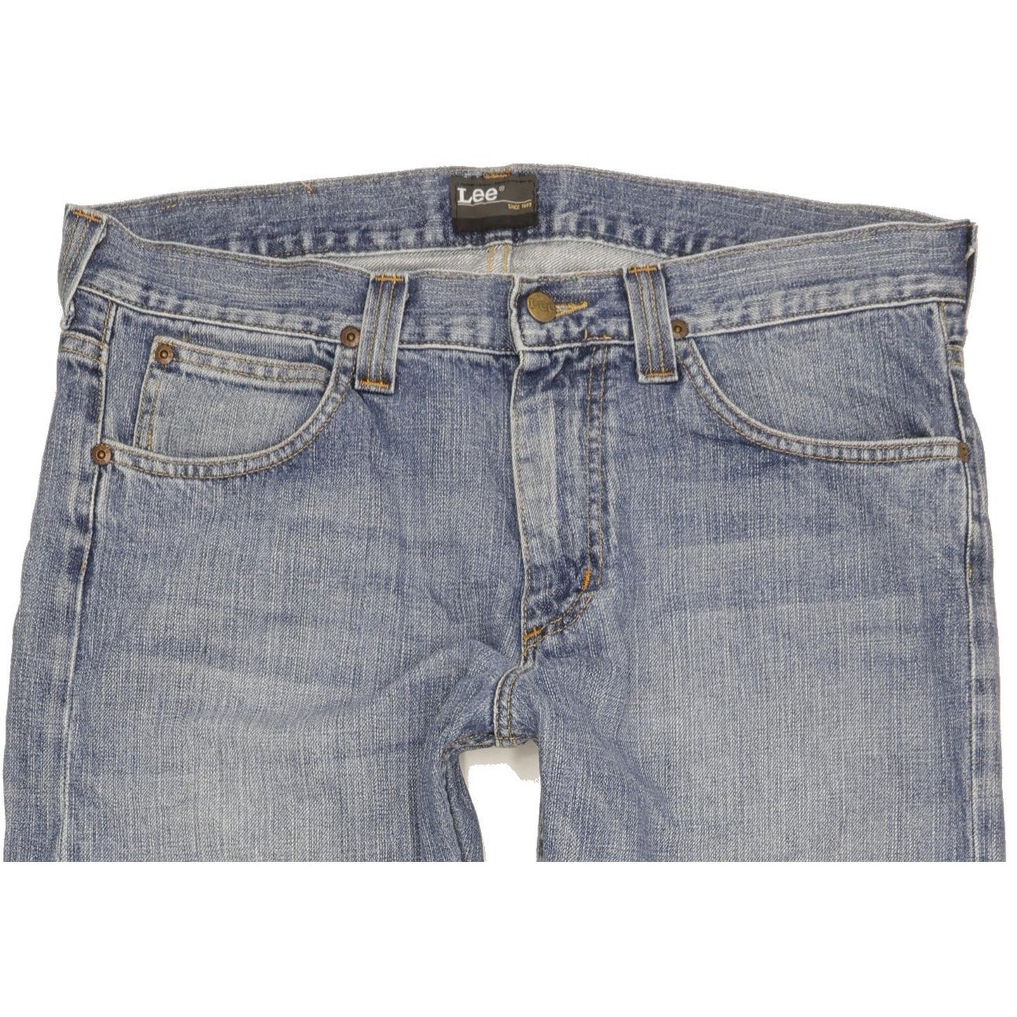 Lee Kent Men Blue Straight Regular Jeans W34 L28