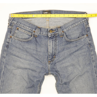 Lee Kent Men Blue Straight Regular Jeans W34 L28