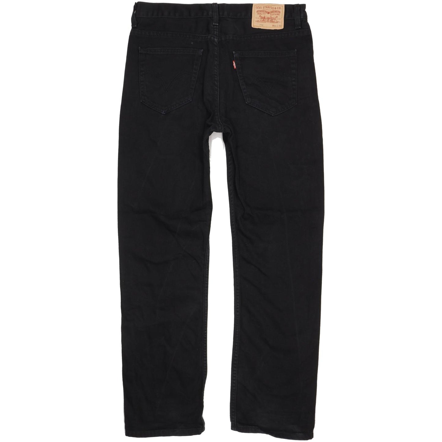 Levi's 752 Men Black Straight Regular Jeans W34 L32