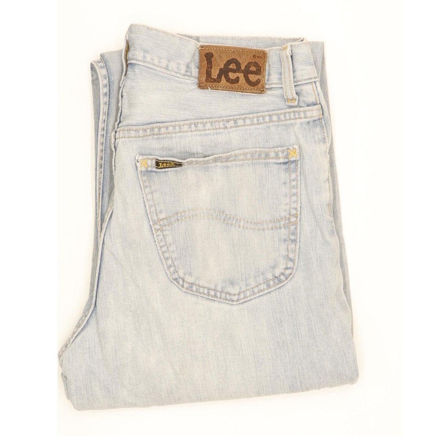 Lee Men Blue Straight Regular Stretch Jeans W31 L31