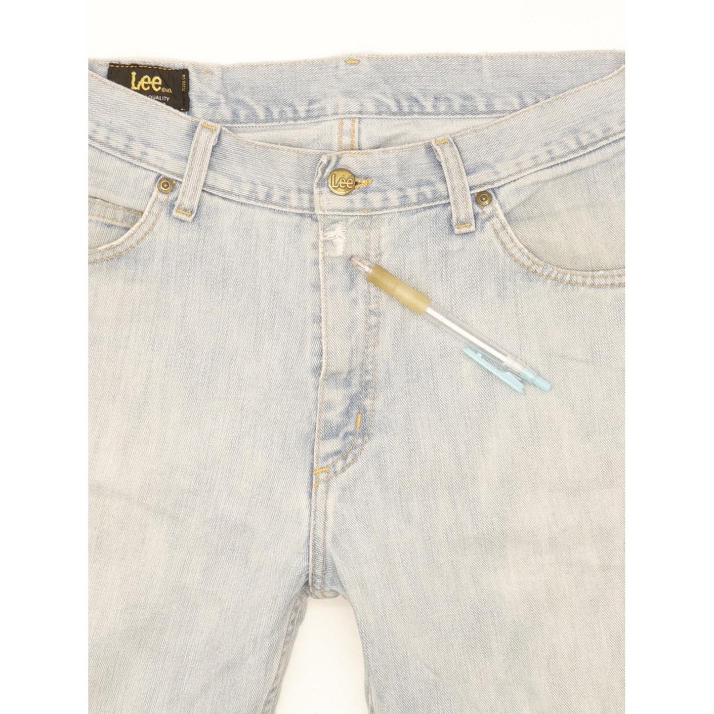 Lee Men Blue Straight Regular Stretch Jeans W31 L31