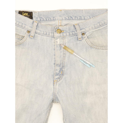 Lee Men Blue Straight Regular Stretch Jeans W31 L31