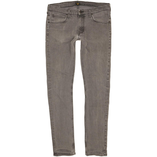Lee Luke Women Grey Skinny Slim Stretch Jeans W33 L34