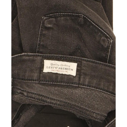 Levi's 710 Super Women Black Skinny Slim Stretch Jeans W26 L31