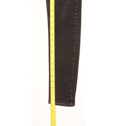 Levi's 710 Super Women Black Skinny Slim Stretch Jeans W26 L31