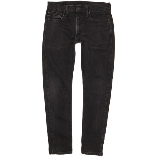 Levi's 512 Men Black Tapered Slim Stretch Jeans W32 L30