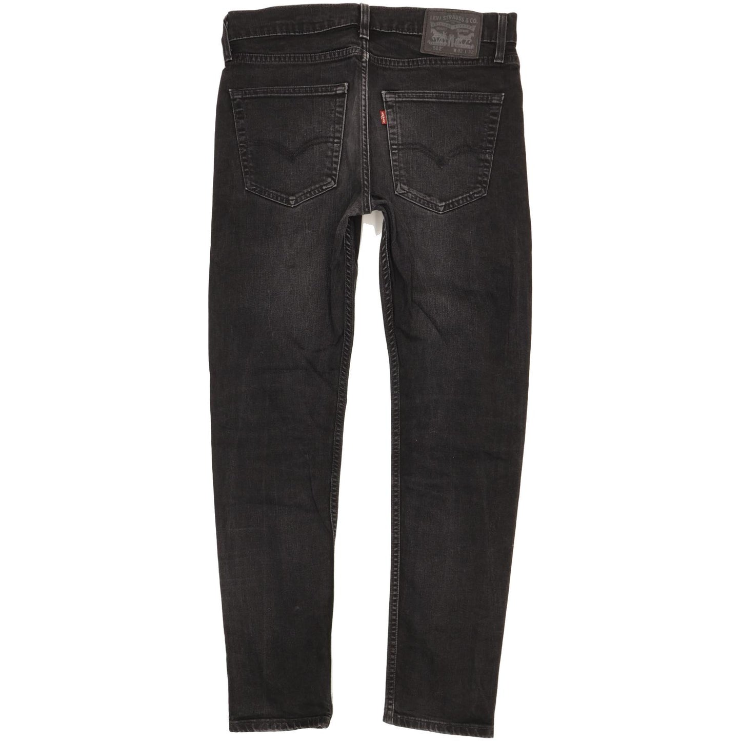 Levi's 512 Men Black Tapered Slim Stretch Jeans W32 L30