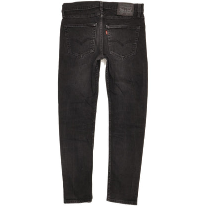 Levi's 512 Men Black Tapered Slim Stretch Jeans W32 L30