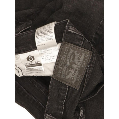 Levi's 512 Men Black Tapered Slim Stretch Jeans W32 L30