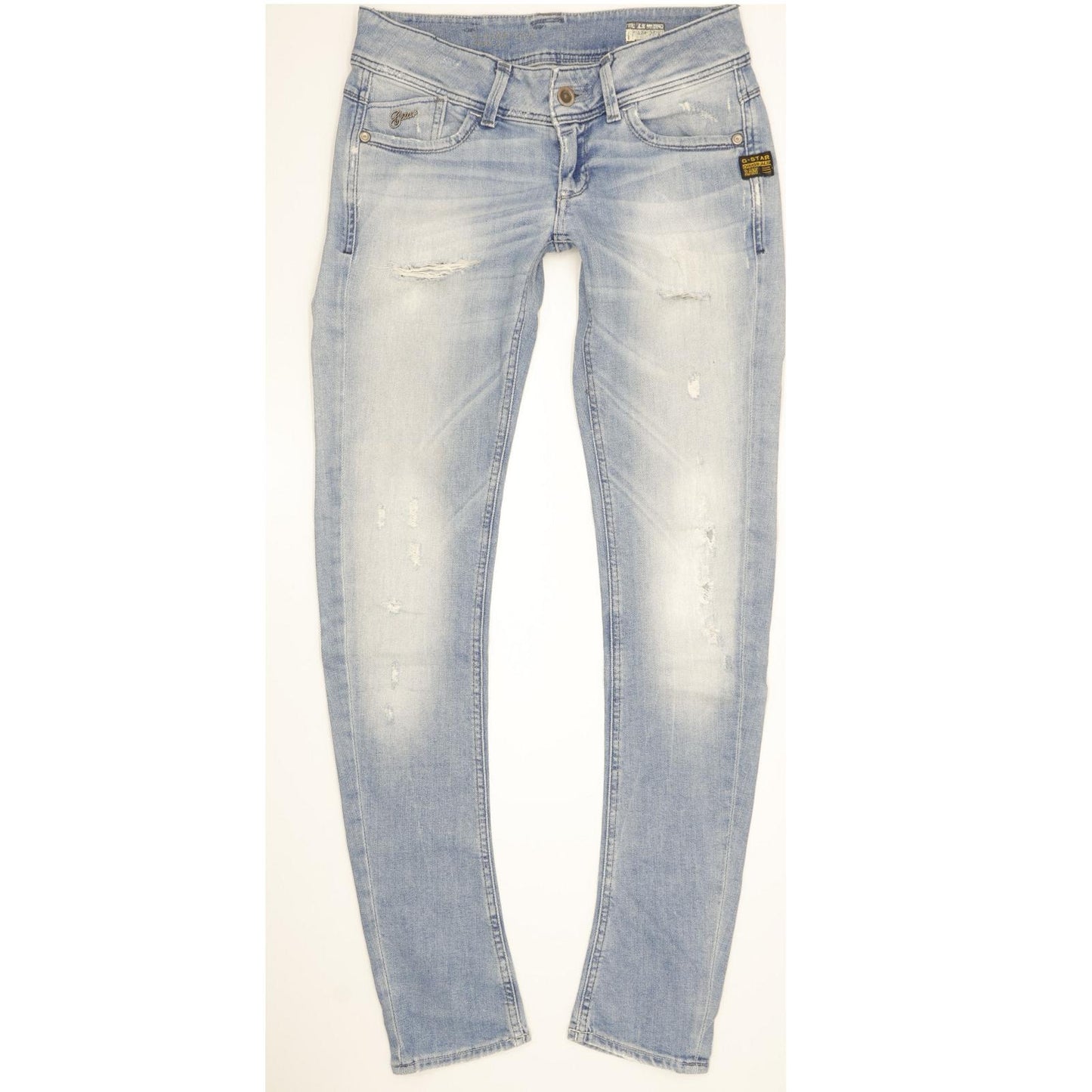 G-Star Lynn Women Blue Skinny Slim Stretch Jeans W28 L32